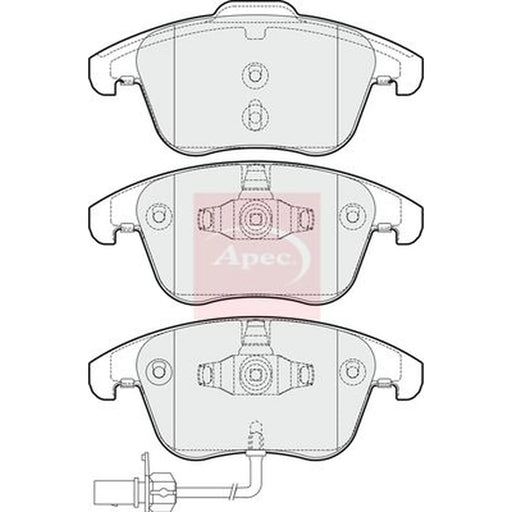 Apec Front Brake Pad Set PAD1651