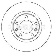 Borg & Beck Front & Rear Brake Discs & Pads fits Peugeot 308 II 2013-2021