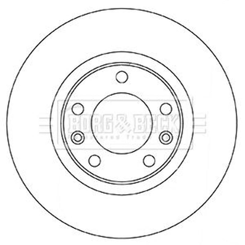 Borg & Beck Front & Rear Brake Discs & Pads fits Citroën C4 Picasso II 2014 on