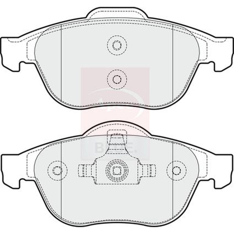 Apec Front Brake Pad Set fits Renault Espace 2002-2015 1.9 2.0 2.2 3.0 3.5