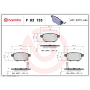 Brembo Front & Rear Brake Discs & Pads fits Toyota Auris 2006-2012