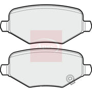 Apec Rear Brake Pad Set fits Chrysler Grand Voyager V 2007-2008 2.8 3.3