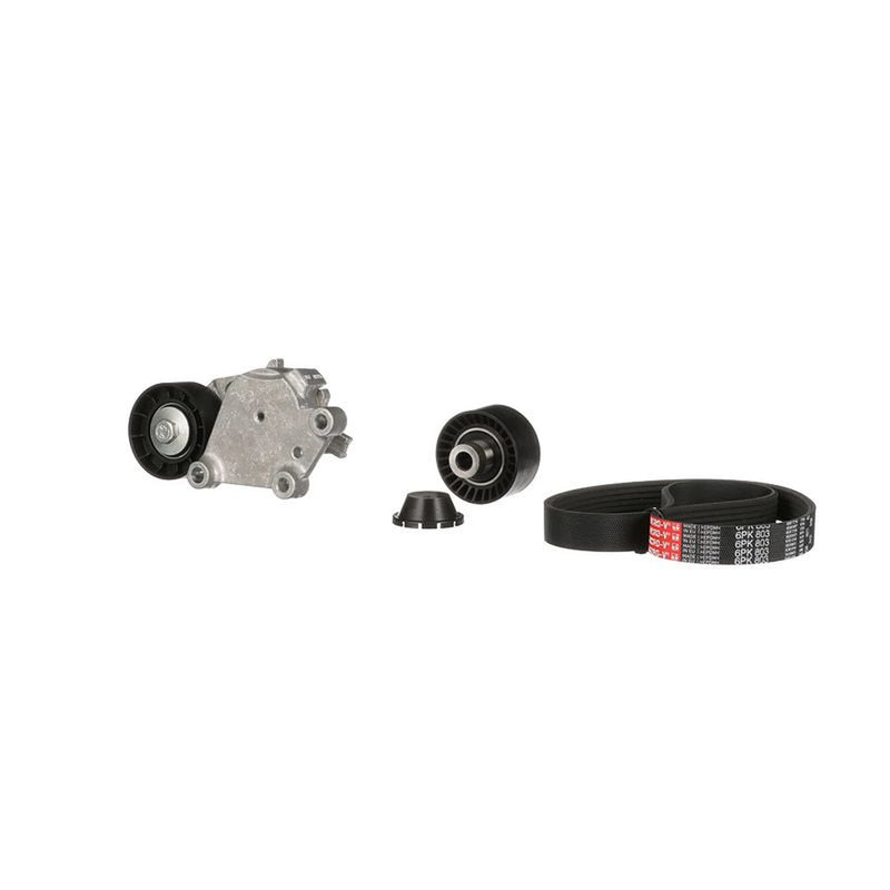 Gates V-Ribbed Belt Set fits Citroën C1 2005-2014 1.4