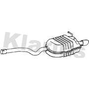 Klarius Box With Tail Pipe Rear fits Skoda Octavia II 2004-2013 1.6