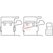 Apec Brake Pad Accessory Fitting Kit Front fits Mazda 6 2012-2020 2.0 2.2 2.5