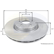 Comline Front Brake Discs & Pads fits Subaru Impreza 2001-2005 2.0