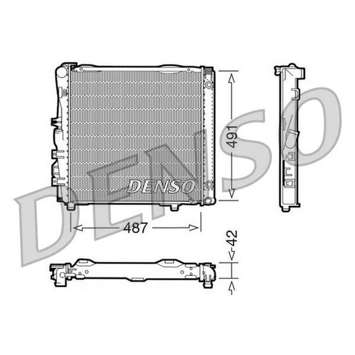 Denso Engine Radiator fits Mercedes-Benz S-Class 1980-1981 126.032 126.033