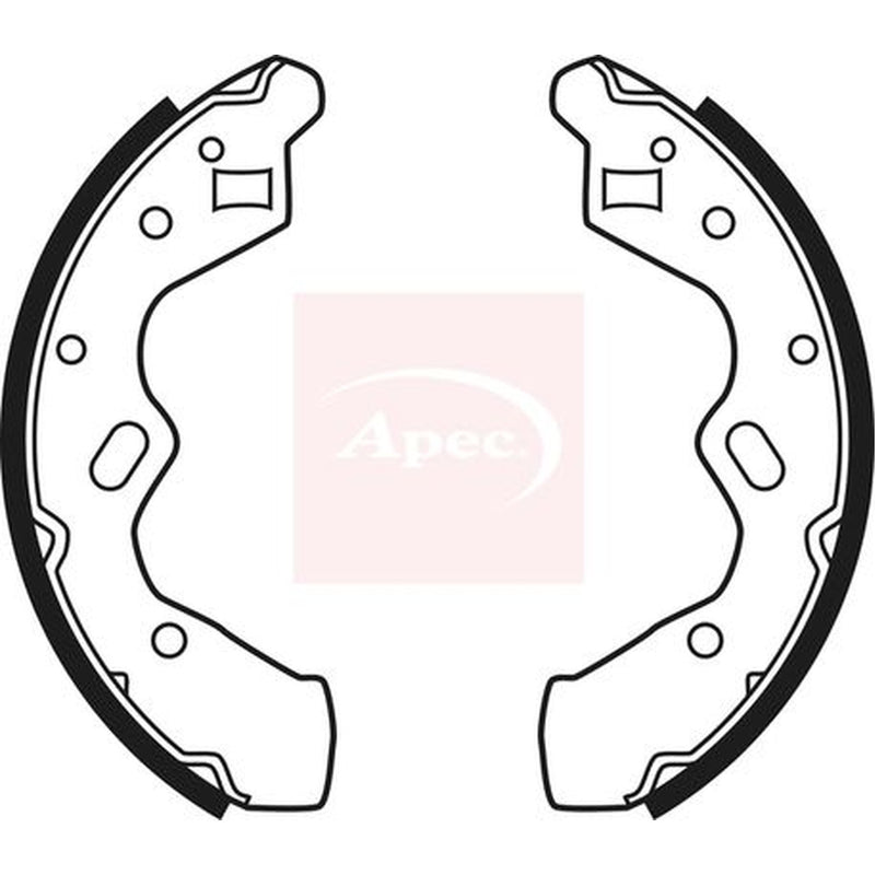 Apec Brake Shoe Set Axle Kit fits Mazda Demio 1998-2003 1.3 1.5