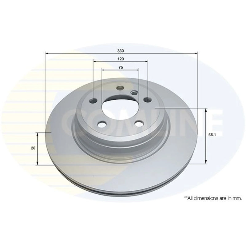 Comline Front & Rear Brake Discs & Pads fits BMW 3 2012-2019