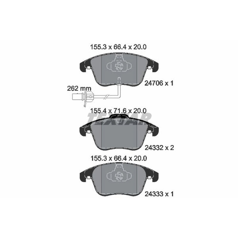 Textar Front Brake Pad Set 2470601