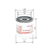Bosch Compressed-Air System Air Dryer Cartridge fits Scania 4 - Series 1995-2008