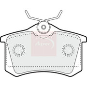 Apec Rear Brake Pad Set fits Citroën Berlingo / Berlingo First 1999-2011 1.6 2.0