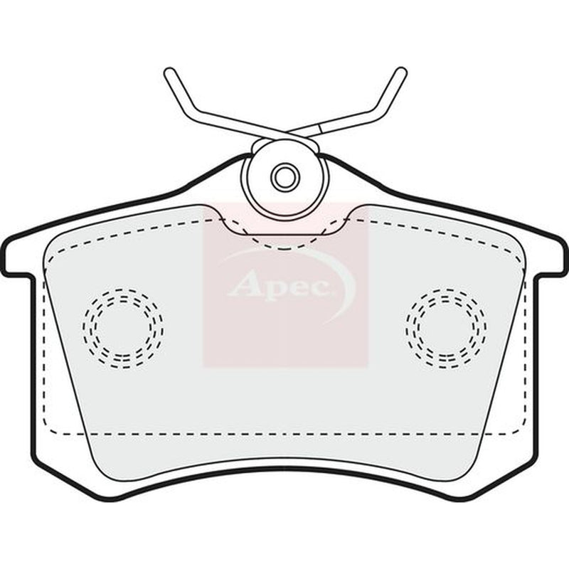 Apec Rear Brake Pad Set fits Citroën Berlingo / Berlingo First 1999-2011 1.6 2.0