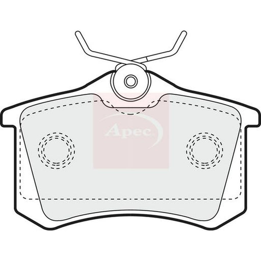 Apec Rear Brake Pad Set fits Citroën Berlingo / Berlingo First 1999-2011 1.6 2.0