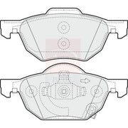 Apec Front Brake Pad Set fits Honda Accord VII 2003-2008 2.0 2.2 2.4
