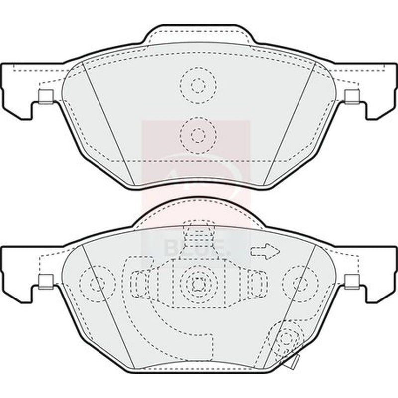 Apec Front & Rear Pads fits Honda Accord VII Tourer 2003-2008 2.0 2.2 2.4