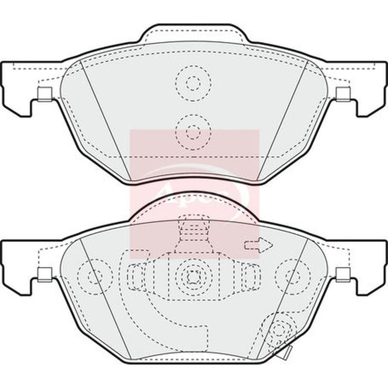Apec Front & Rear Pads fits Honda Accord VII Tourer 2003-2008 2.0 2.2 2.4