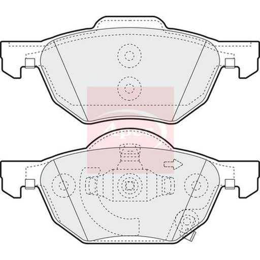 Apec Front & Rear Brake Discs & Pads fits Honda Accord VII Tourer 2003-2008 2.0