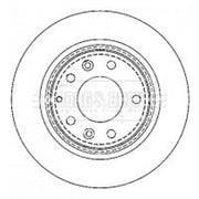 Borg & Beck Front & Rear Brake Discs & Pads fits Mazda Premacy 1999-2005 1.8