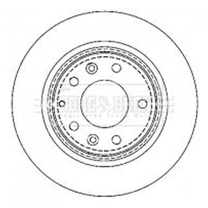 Borg & Beck Rear Brake Solid Discs & Pads fits Mazda MX-5 2005-2016 1.8 2.0