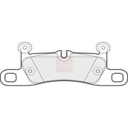 Apec Rear Brake Pad Set fits Porsche 911 2011-2019 3.4 3.8