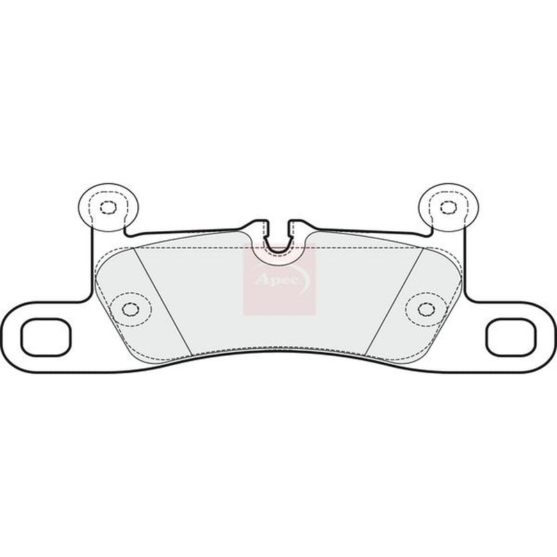 Apec Rear Brake Pad Set fits Porsche 911 2011-2019 3.4 3.8