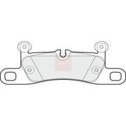 Apec Rear Brake Pad Set PAD2043