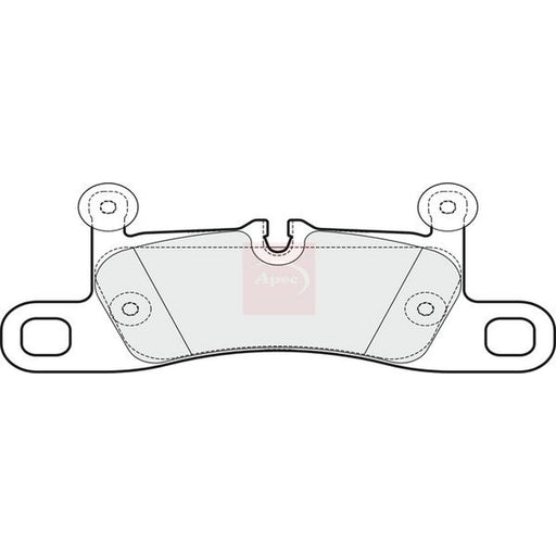 Apec Rear Brake Pad Set fits Porsche 911 2011-2019 3.4 3.8