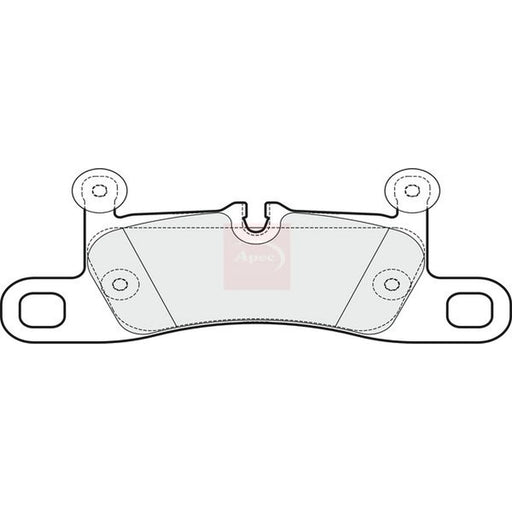 Apec Rear Brake Pad Set PAD2043