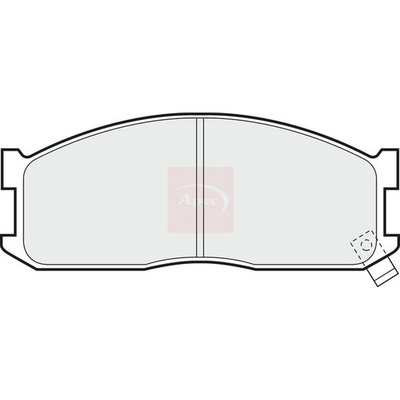 Apec Front Brake Pad Set fits Mazda Bongo Bus 1984-2003