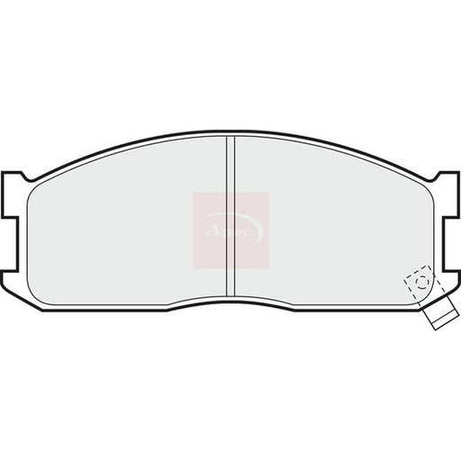 Apec Front Brake Pad Set fits Mazda Bongo Bus 1984-2003