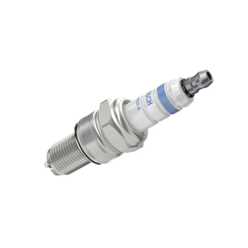 Bosch Ignition Service Kit (4 Spark Plugs + Ignition Coil) fits Fiat Uno