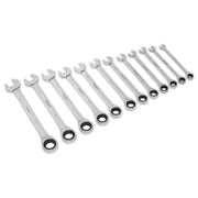 Seigen by Sealey Ratchet Combination Spanner Set 12pc Metric S0634 Seigen by Sealey  - Dynamic Drive