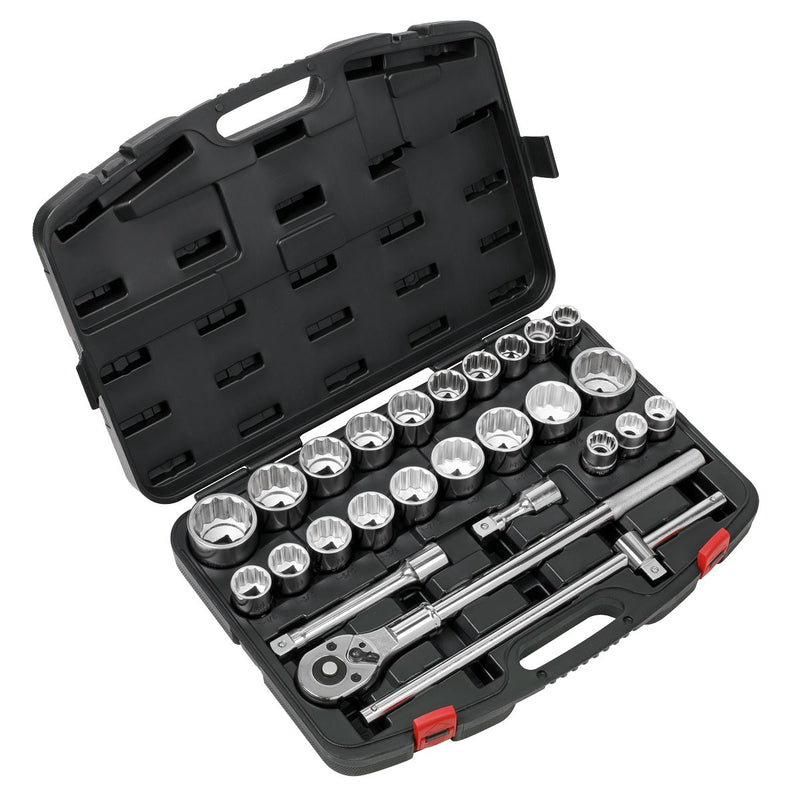 Sealey Premier Premier Metric/Imperial Socket Set 3/4"Sq Drive 12-point 26pc Sealey Premier - Dynamic Drive