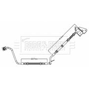 Borg & Beck Brake Hydraulic Hose Line Front Left BBH7625