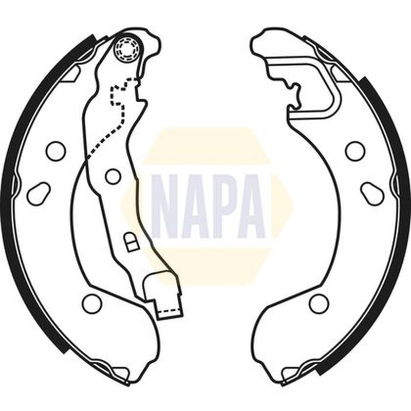 NAPA Brake Shoe Set Axle Kit fits Lada Vesta 2015 on 1.6