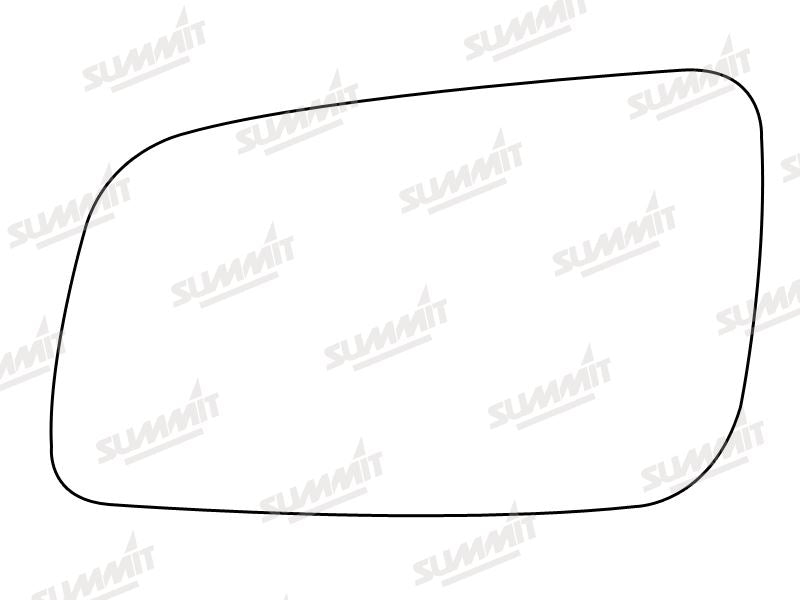 Summit Non-Heated Base Plate With Standard Mirror Glass fits Vauxhall Astra 98 on LHS Summit - Bars 4 Cars