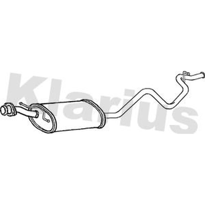 Klarius Box With Tail Pipe Rear fits Mitsubishi L 300 III 1986-1996 2.0