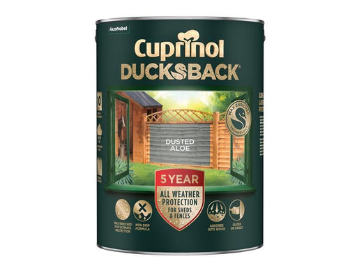 Cuprinol Ducksback 5 Year Waterproof for Sheds & Fences Dusted Aloe 5 litre Cuprinol - Dynamic Drive
