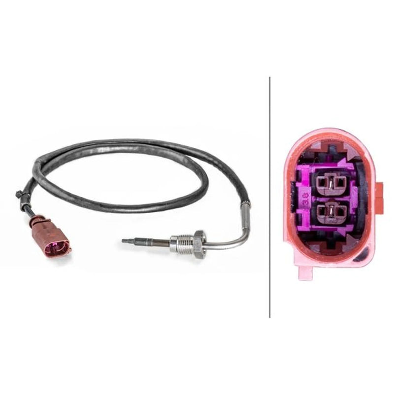 Hella Exhaust Gas Temperature Sensor before soot parti fits VW Caddy Alltrack IV