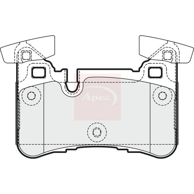 Apec Rear Brake Pad Set PAD1769