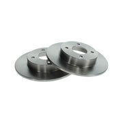 Bosch 2 x Solid Rear Brake Discs 0986479105-x2