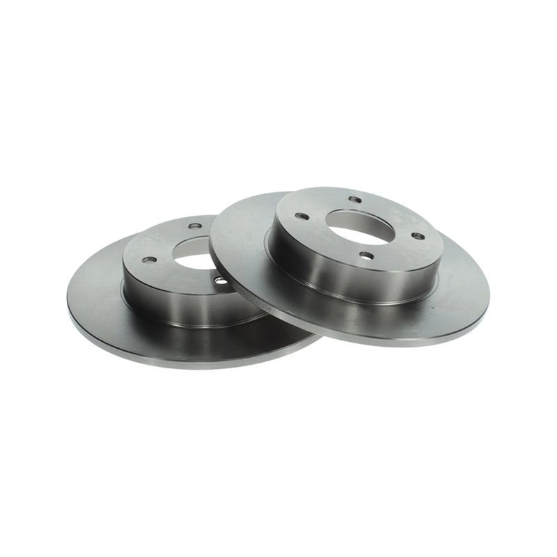 Bosch 2 x Solid Rear Brake Discs 0986479105-x2