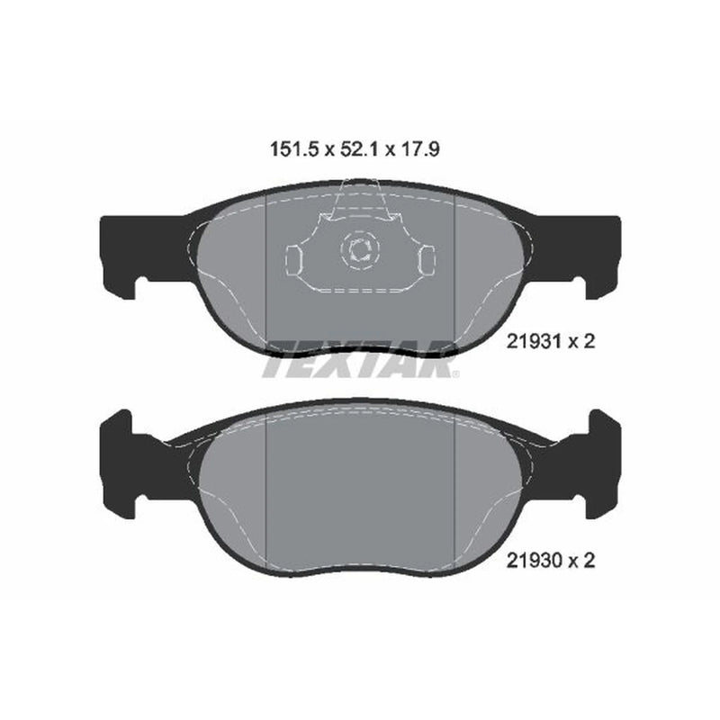 Textar Front Brake Pad Set 2193101