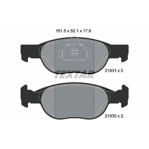 Textar Front Brake Pad Set 2193101