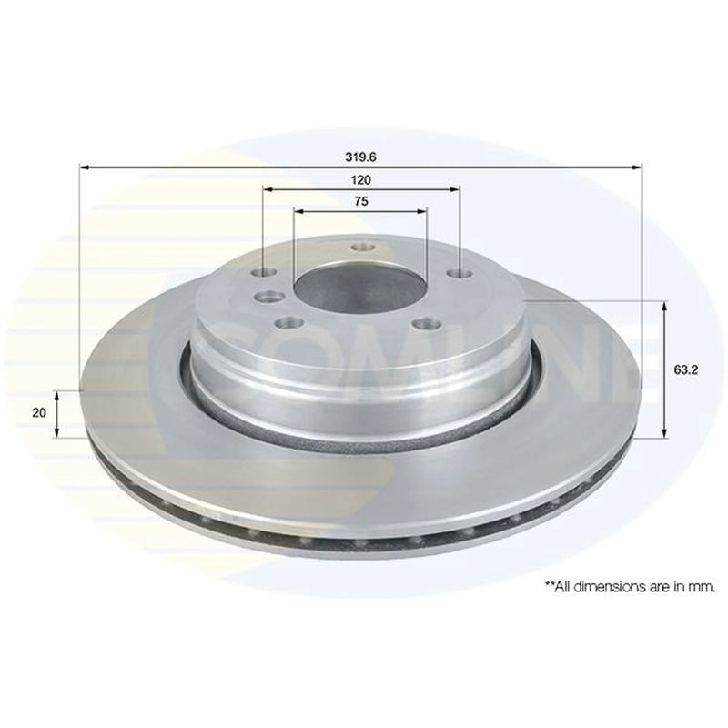 Comline Front & Rear Brake Discs & Pads fits BMW 5 2003-2010
