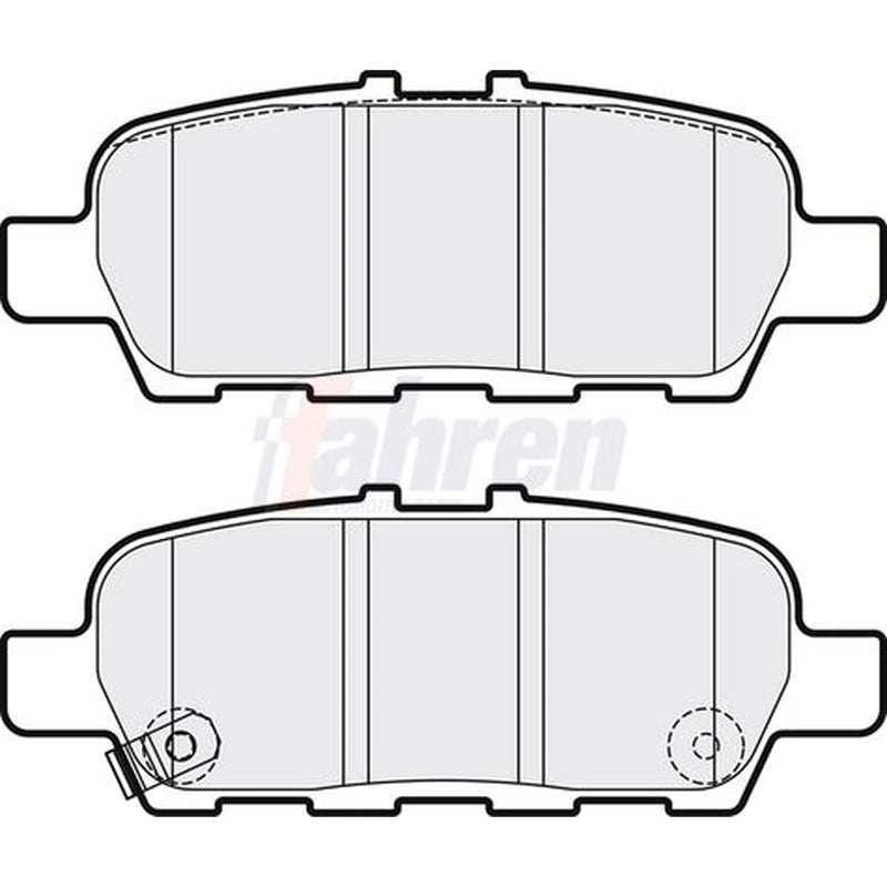 Fahren Front & Rear Pads fits Suzuki Grand Vitara II 2005-2015 1.9 2.0 2.4