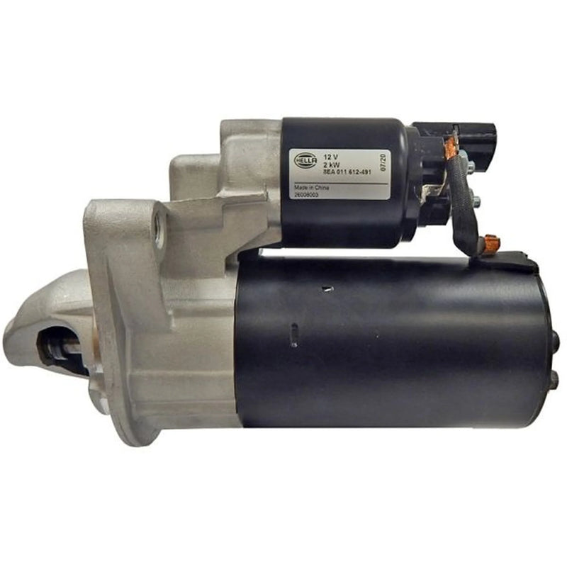 Hella Starter Motor 12V 2kW 9 Teeth fits Toyota Hiace V 2006 on 2.5