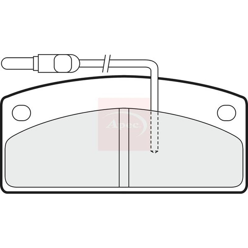 Apec Front Brake Pad Set fits Aixam 400 2000-2002 0.4