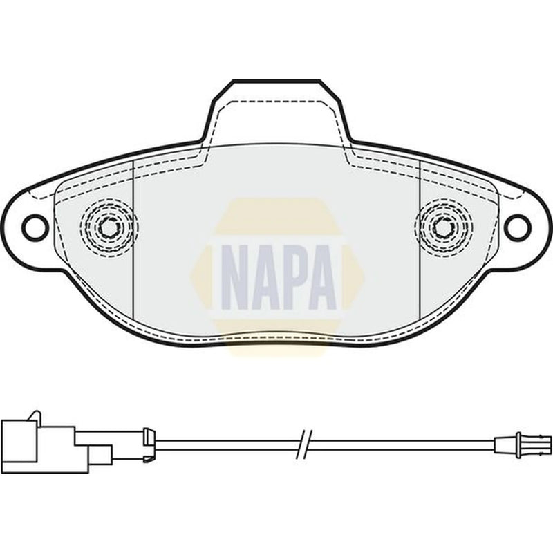NAPA Front Brake Pad Set fits Ford Ka 2008-2016 1.2